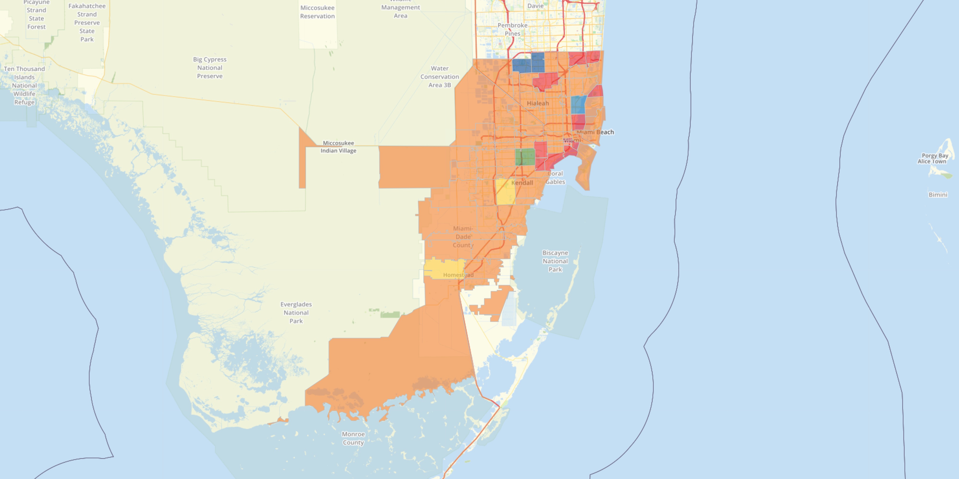 miami dade county zipcode map - maping resources