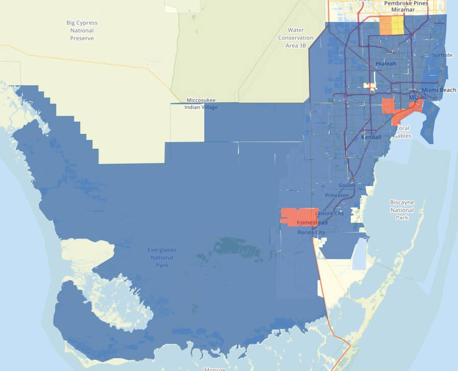 Miami-Dade County Map